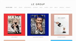 Desktop Screenshot of legroupcreative.com